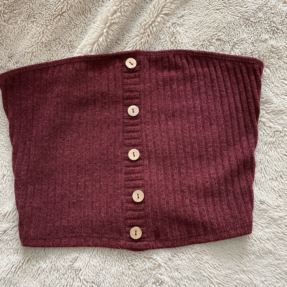 Windsor burgundy tube top